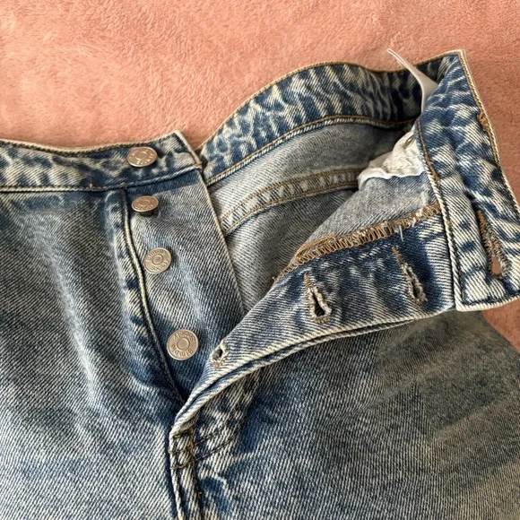 Simple Society Distressed Light Blue Boyfriend Jeans - Picture 7 of 12